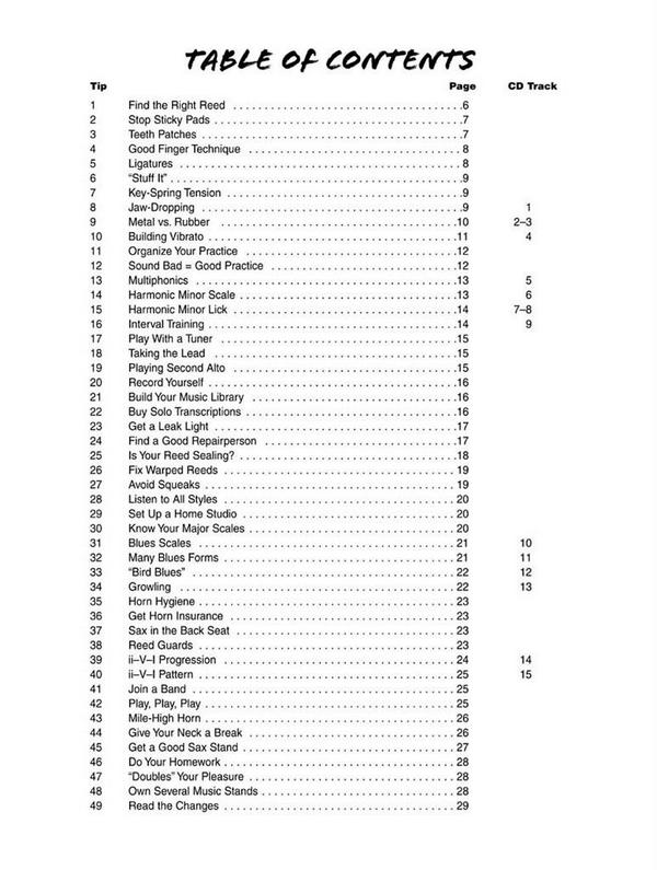 101 Saxophone Tips (+CD) (en)