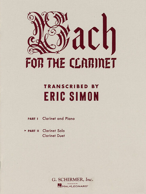 Bach for the Clarinet vol.2