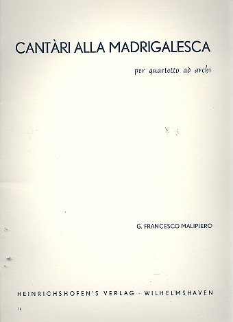 Cantari alla Madrigalesca