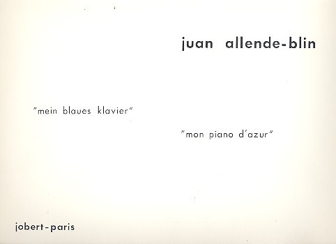 Mein blaues Klavier für Orgel,