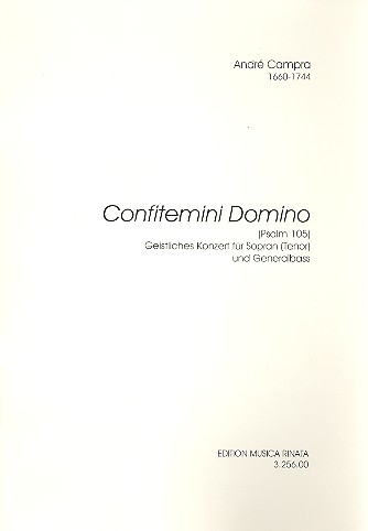 Confitemini Domino für Sopran