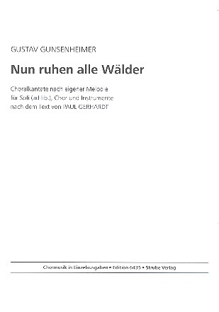 Nun ruhen alle Wälder