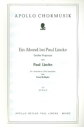 Ein Abend bei Paul Lincke