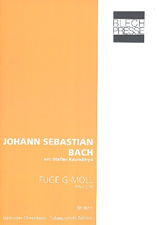Fuge g-Moll BWV578 für 2 Euphonien,
