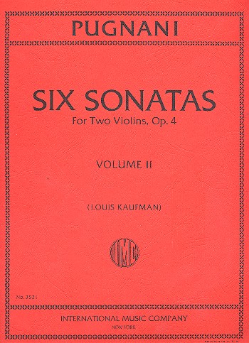 6 Sonatas op.4 vol.2 (nos.4-6)
