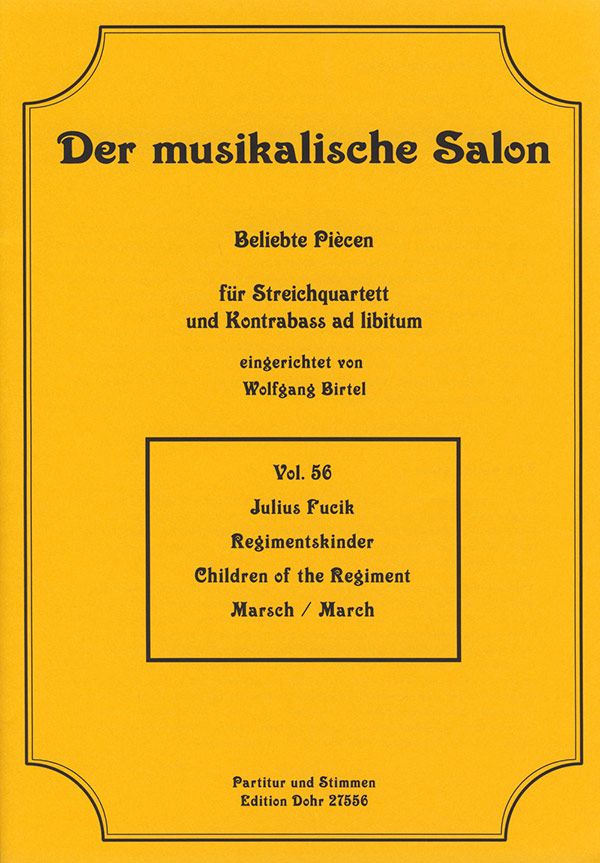 Regimentskinder für Streichquartett,