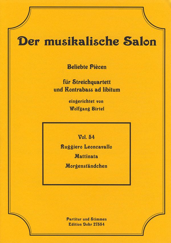 Mattinata für Streichquartett,