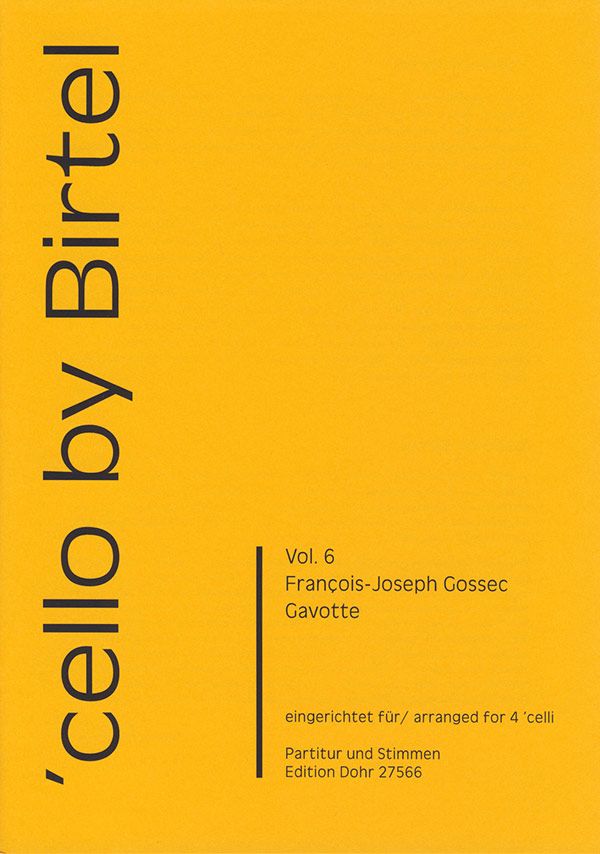 Gavotte für 4 Violoncelli