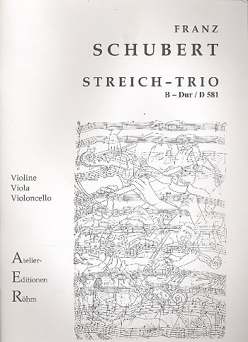 Trio B-Dur D581 für Violine, Viola