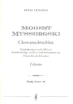 Chowanschtschina Studienpartitur