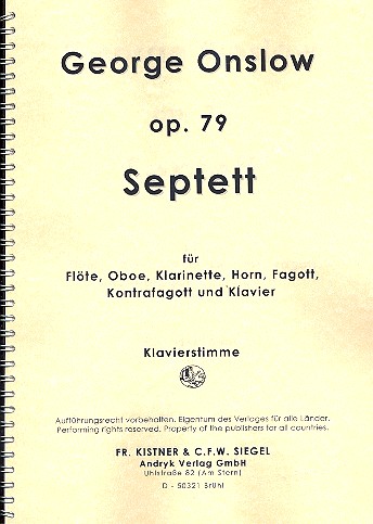 Septett op.79 für Flöte, Oboe,