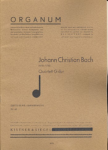 Quartett G-Dur für 2 Flöten (Violinen),