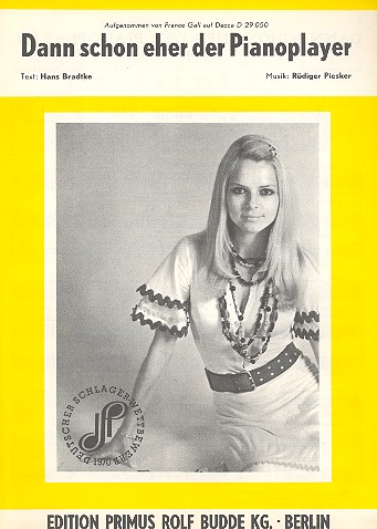 Dann schon eher der Pianoplayer: