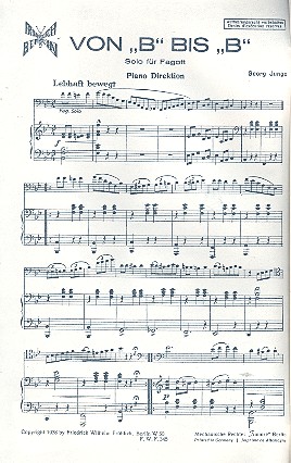 Von B bis b für Fagott und Klavier