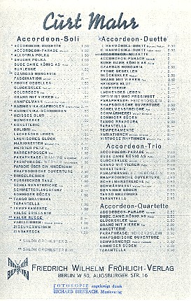 Valse Russe für 2 Akkordeons