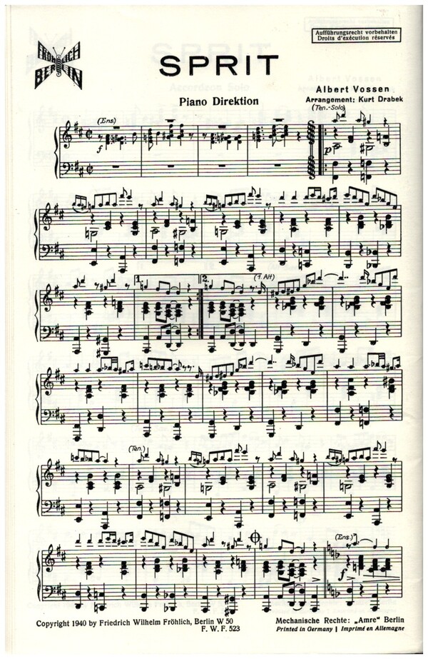 Sprit: für Salonorchester