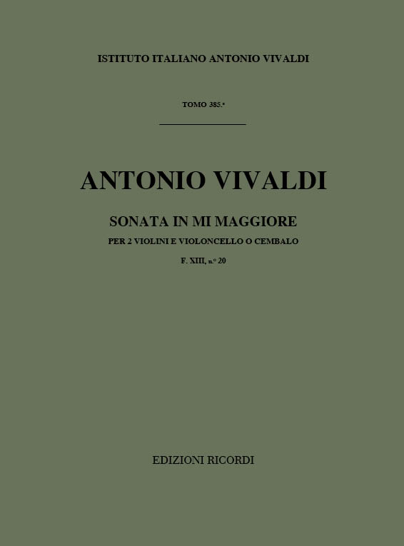 Sonate E-Dur F.XIII:20 für