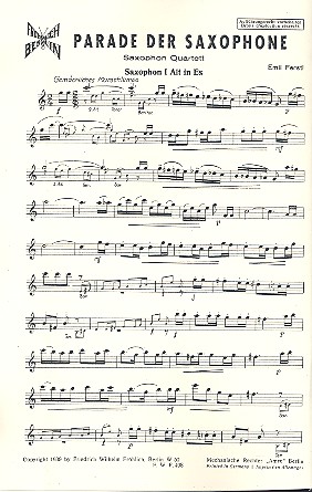 Parade der Saxophone