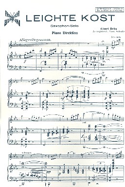 Leichte Kost für Altsaxophon und