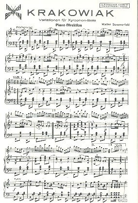 Krakowiak für Xylophon und Klavier