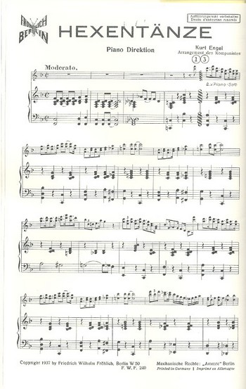 Hexentänze für Xylophon