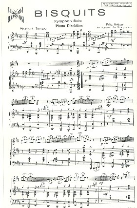 Bisquits für Xylophon und Klavier