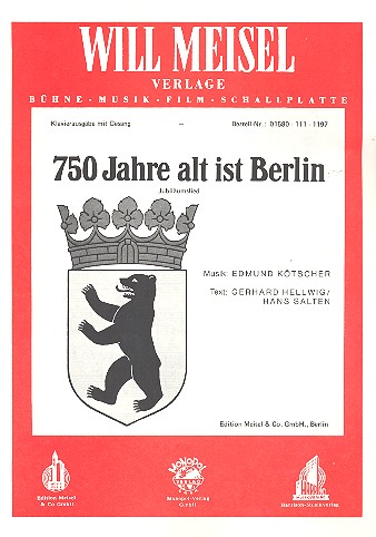 Siebenhundertfünfzig Jahre alt ist Berlin: