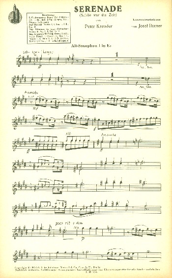Serenade: Schön war die Zeit