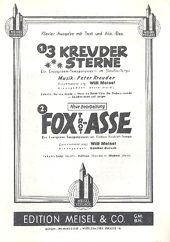 Drei Kreuder Sterne und Foxtrott-Asse
