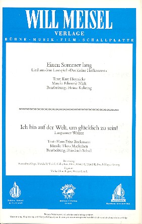 Einen Sommer lang   und