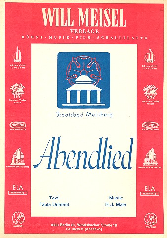 Abendlied: Einzelausgabe