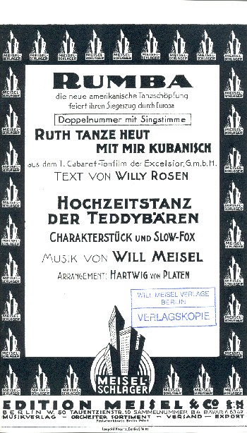 Ruth tanze heut mit mir Kubanisch  und