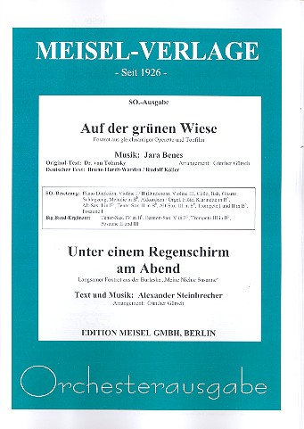 Auf der grünen Wiese  und   Unter einem Regenschirm am Abend