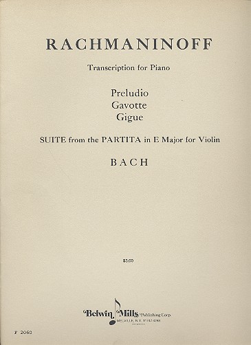 Bach, Suite in E-Dur für Klavier