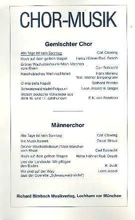 Alle Tage ist kein Sonntag für