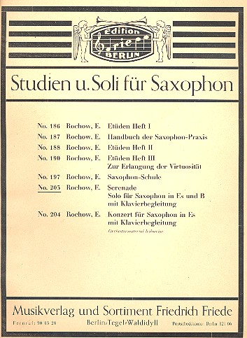 Serenade für Altsaxophon