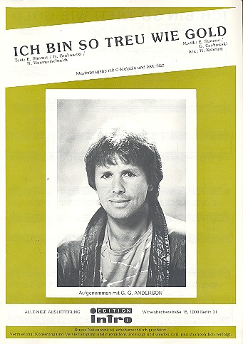 Ich bin so treu wie Gold: