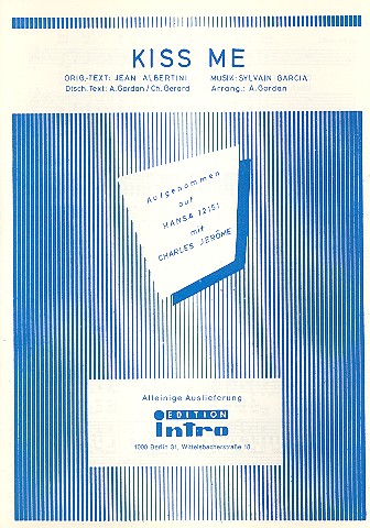 Kiss me: Einzelausgabe