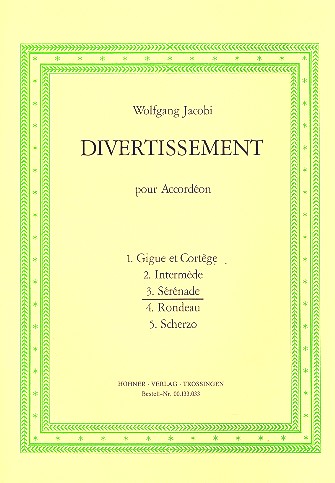 Sérénade (Nr.3) aus dem Divertissement