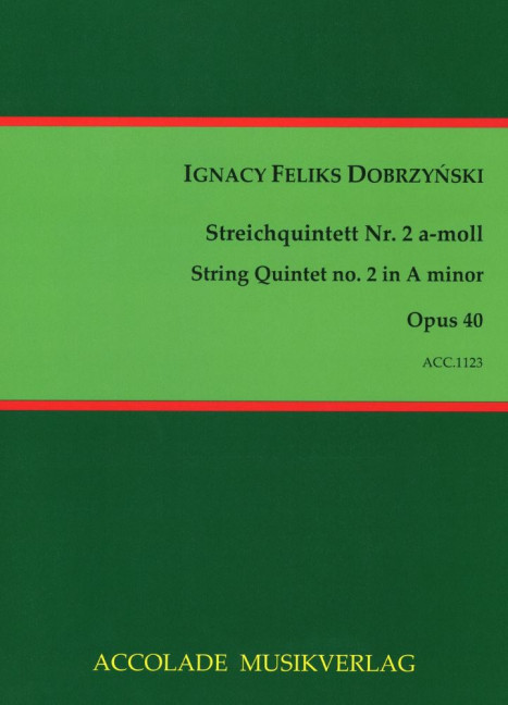Quintet op.40 für 2 Violinen,