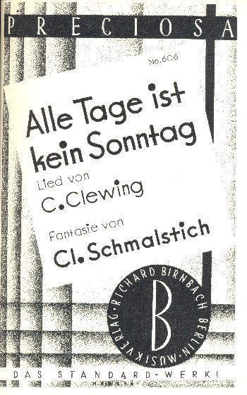 Fantasie über alle Tage ist kein Sonntag: