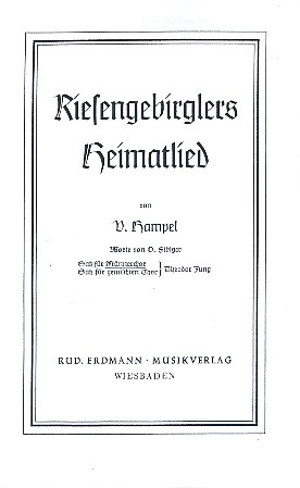 Riesengebirglers Heimatlied