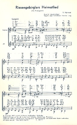 Riesengebirglers Heimatlied