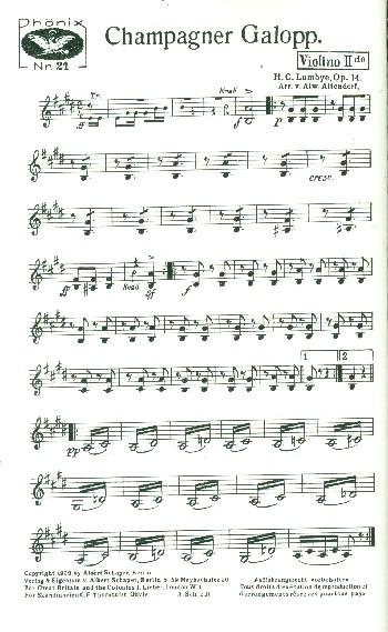 Champagner-Galopp op.14: