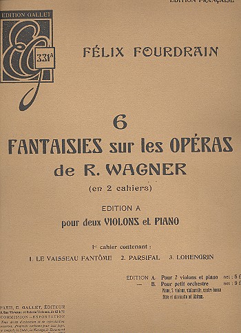 6 fantaisies sur les opéras de