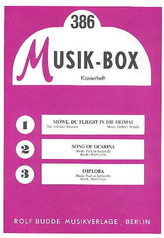 Musik Box 386 Klavierheft