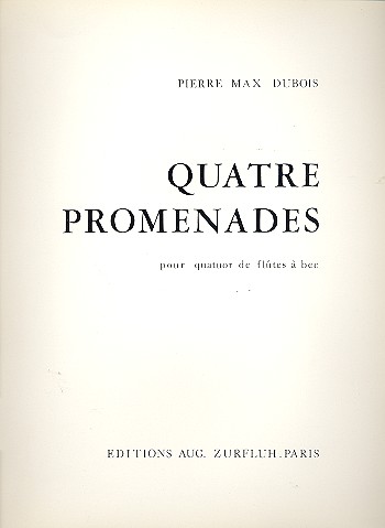 4 Promenades pour quatuor
