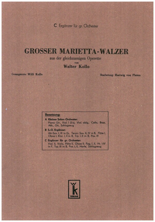 Großer Marietta-Walzer: