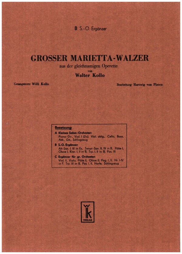 Großer Marietta-Walzer: