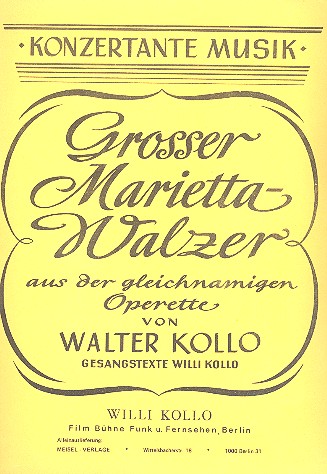 Großer Marietta-Walzer: